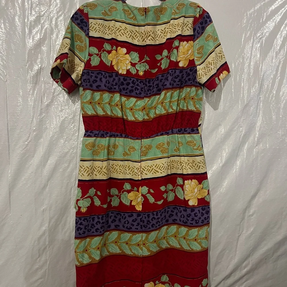 Sag Harbour Multicolor Floral Dress Size 14